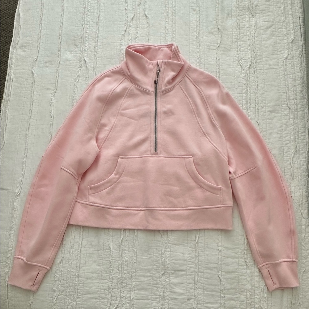 NWOT Lululemon Scuba Oversized Funnel Neck Strawberry Milkshake
